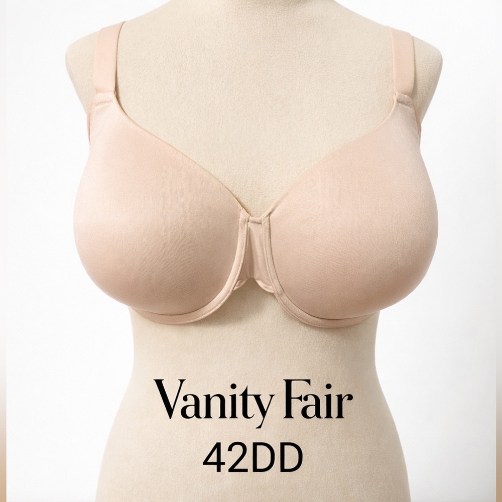 Vanity Fair 76267 Soft Blush Underwire T-Shirt Bra 42DD Full Coverage
